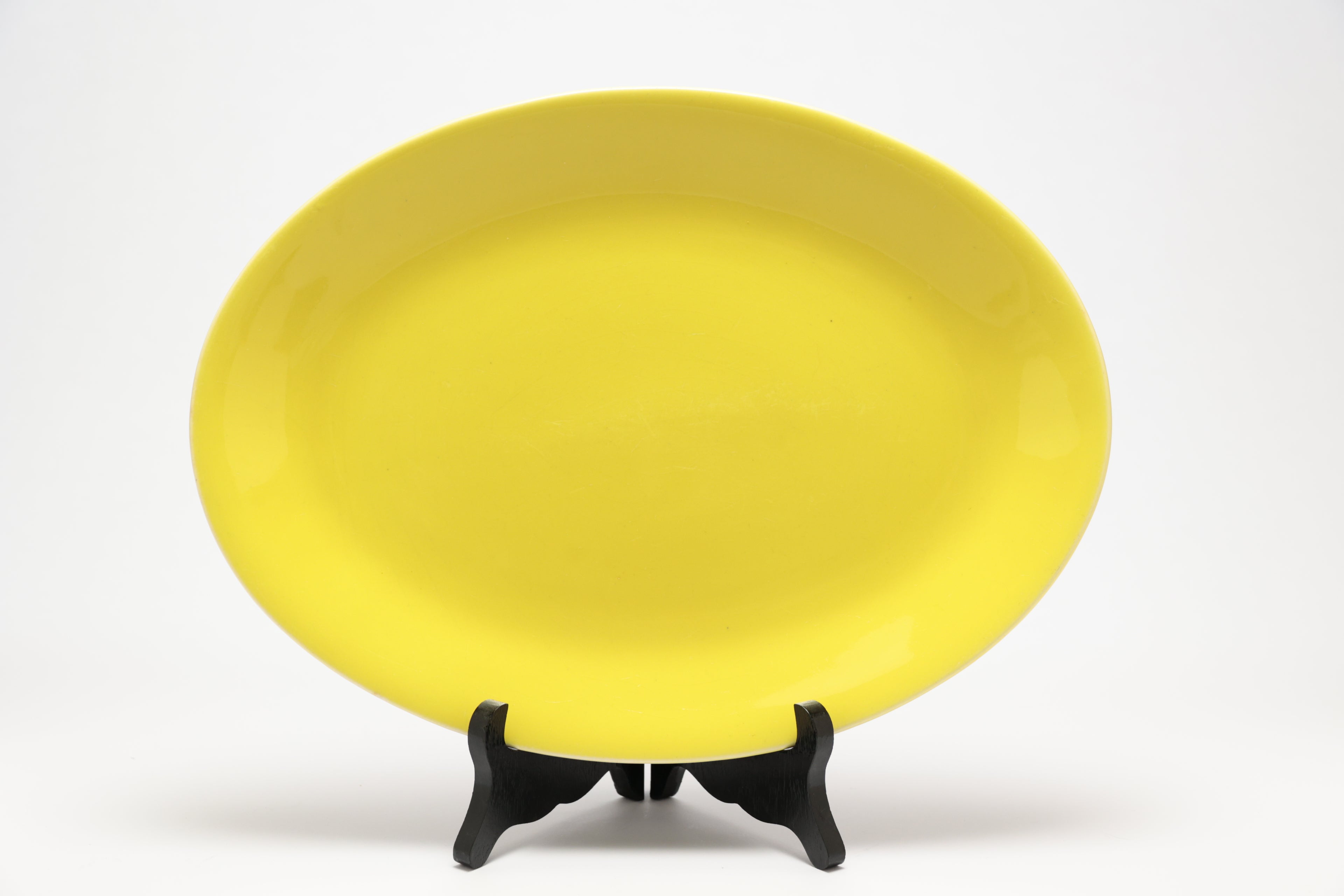 Boch Yellow Oval Plate