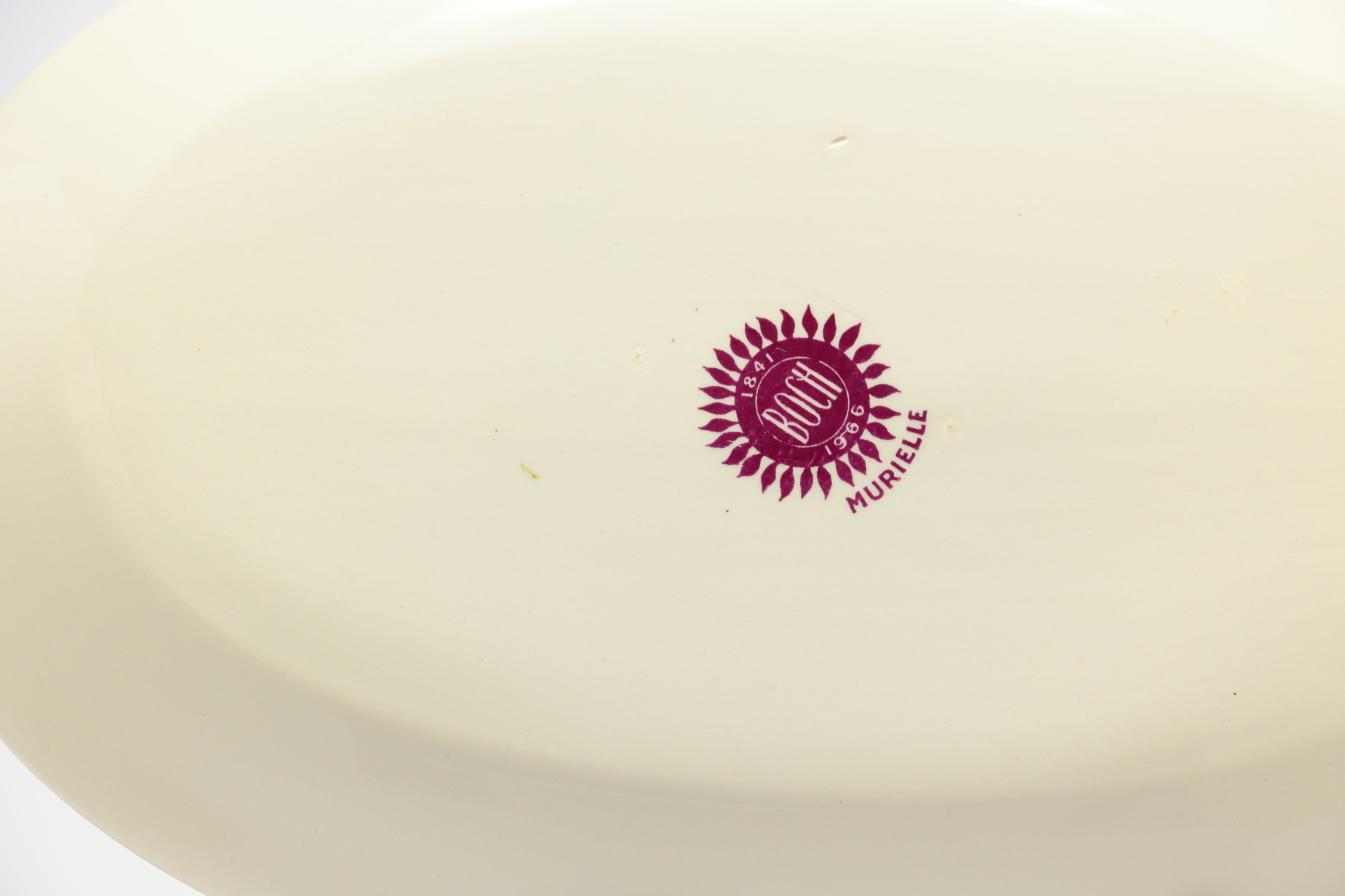 Boch Frères La Louvière – Murielle pattern – Oval serving dish – Dimensions: 36cmx24cm