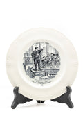 Boch Frères La Louvière - The Auction Hall Plate n°10 from the "Les Halles" Series