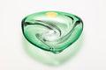 Val Saint Lambert - Sommerso Emerald green bowl - 19 cm