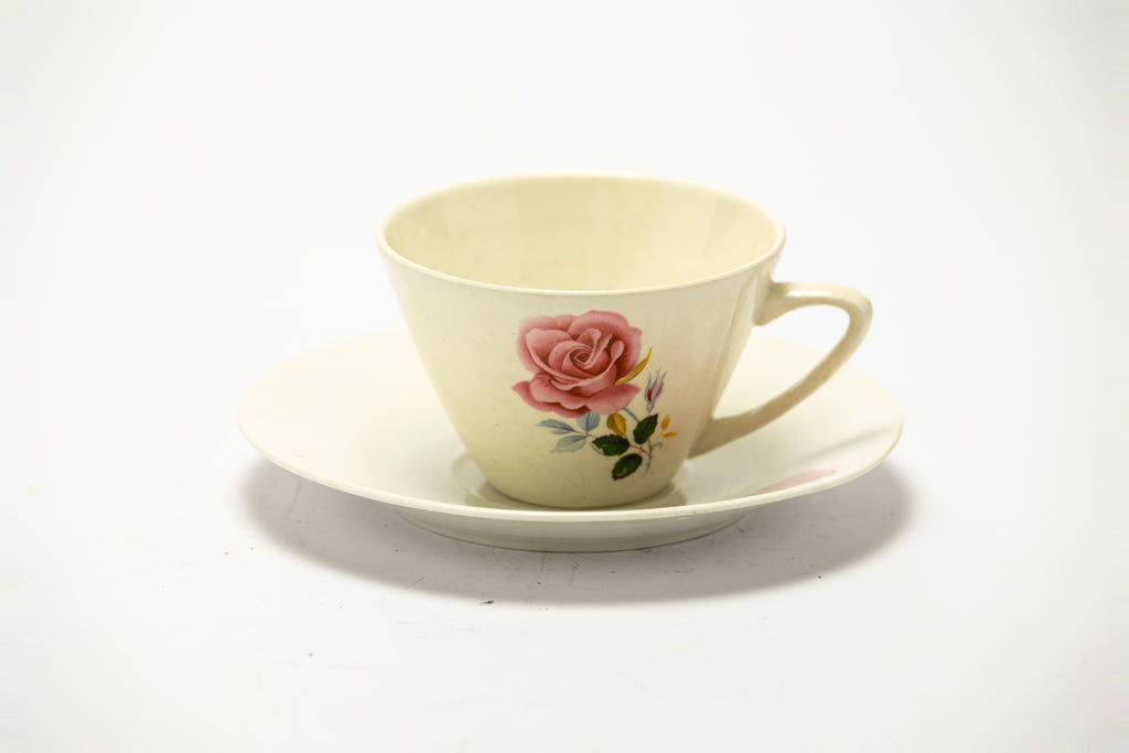 Boch Frères La Louvière - Floral coffee set - original boxed set
