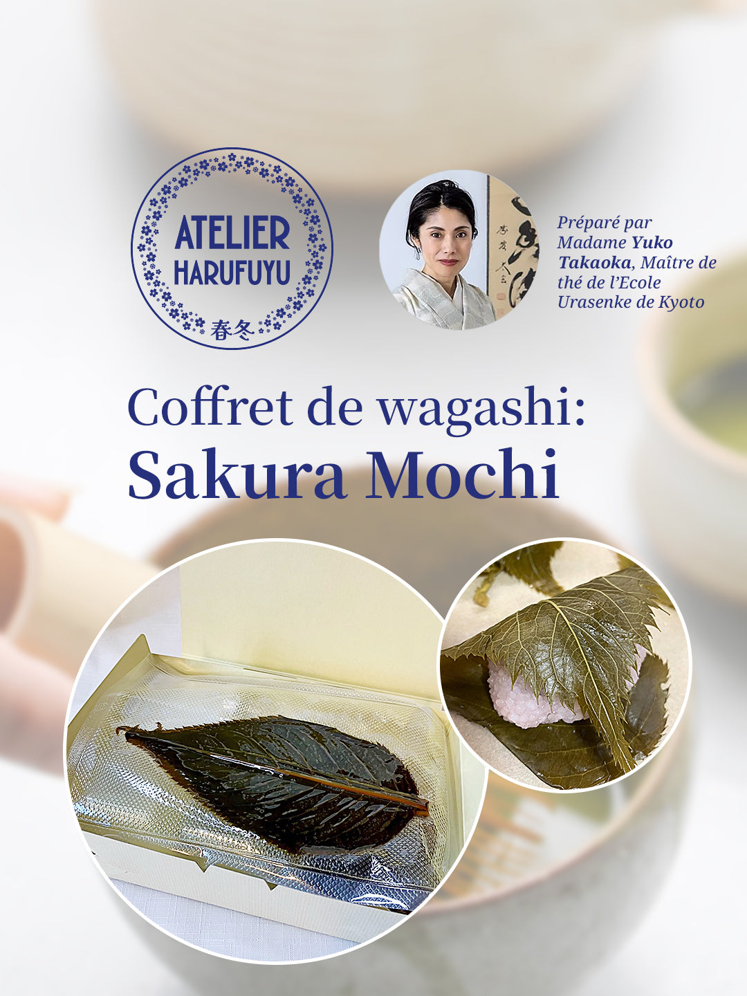 Coffret de wagashi - Sakura Mochi